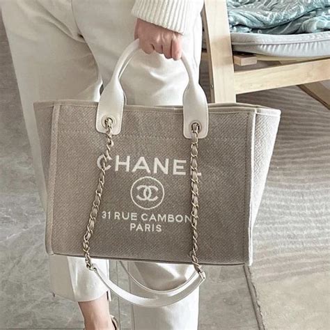 replica chanel deauville tote|chanel deauville medium tote bag.